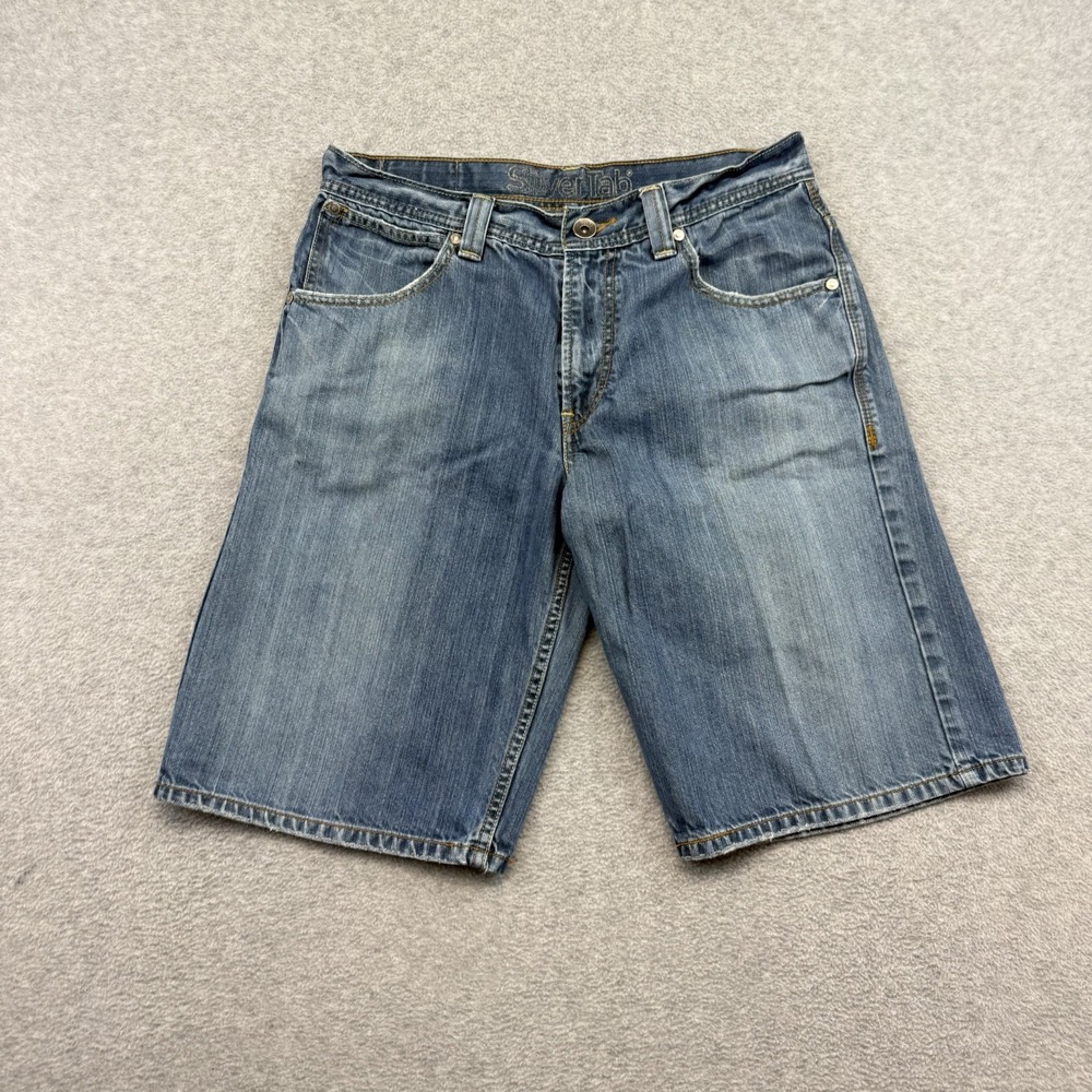 Vintage Levis Shorts Mens 33 Silver Tab Grunge Stone Baggy Y2k 2000s Wide Skate